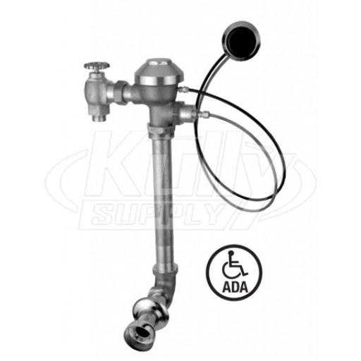 Zurn AquaVantage ZH6140AV Concealed Hydraulic Flush Valve (with Back Spud Connection for Toilet) 1/4"-1" Wall Thickness